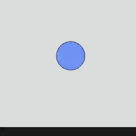 This sketch changes the position of the circle to the position of the mouseX and mouseY coordinates when it clicks.