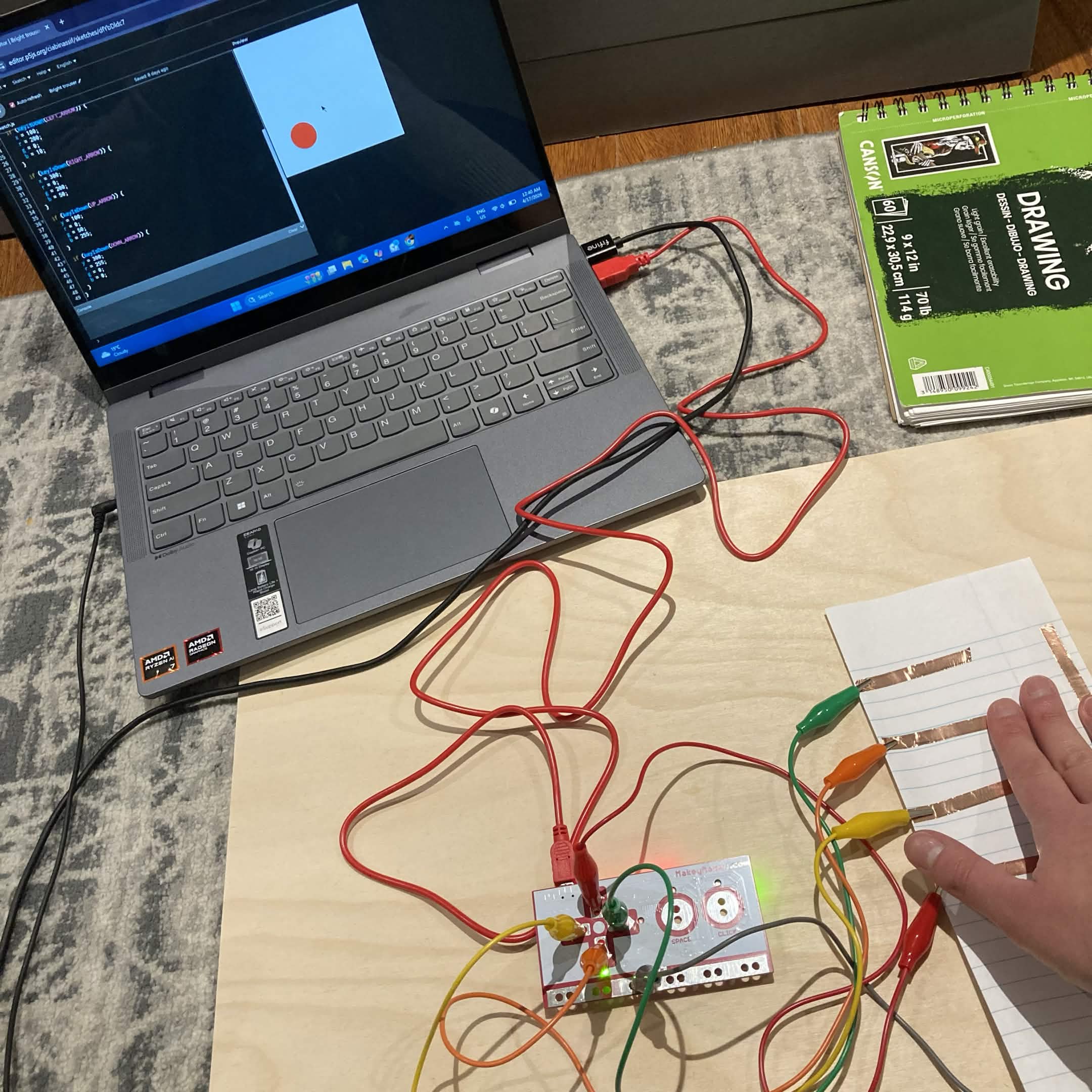 Testing out the third input
